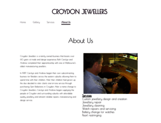 croydonjewellers.com.au screenshot