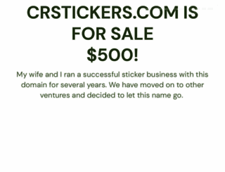 crstickers.com screenshot