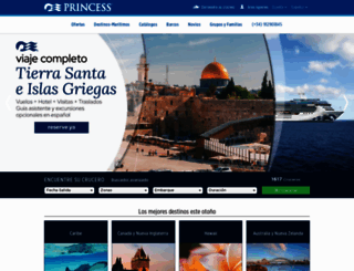 cruceros-princess.com screenshot