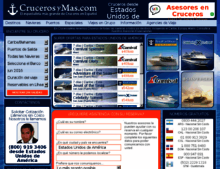 crucerosymas.com screenshot