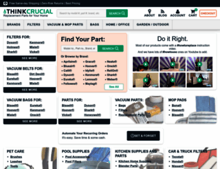 crucialvacuum.com screenshot