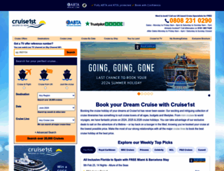 cruise1st.co.uk screenshot
