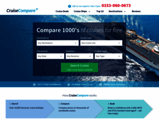 cruisecompare.co.uk screenshot