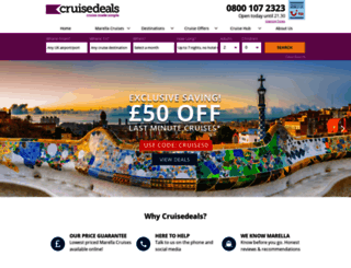 cruisedeals.co.uk screenshot