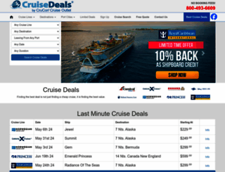 cruisedeals.com screenshot