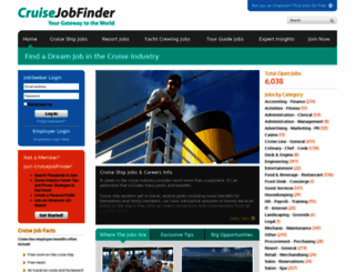 cruisejobfinder.com screenshot
