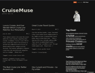 cruisemuse.wordpress.com screenshot