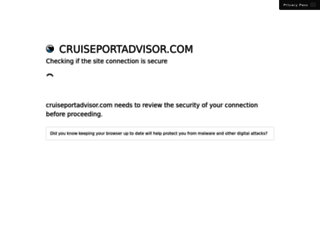 cruiseportadvisor.com screenshot
