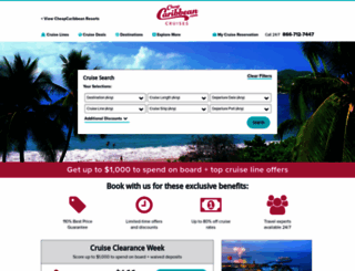 cruises.cheapcaribbean.com screenshot