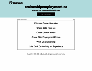 cruiseshipemployment.ca screenshot