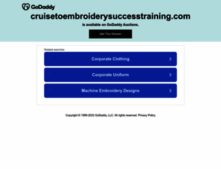 cruisetoembroiderysuccesstraining.com screenshot