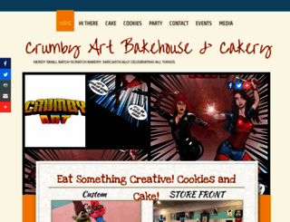 crumbyartbakehousecakery.com screenshot
