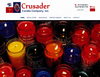 crusadercandlesco.com screenshot