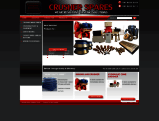 crusherspares.net.au screenshot