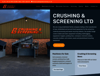 crushingandscreening.co.uk screenshot