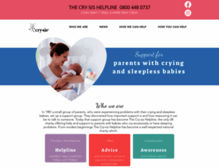 cry-sis.org.uk screenshot