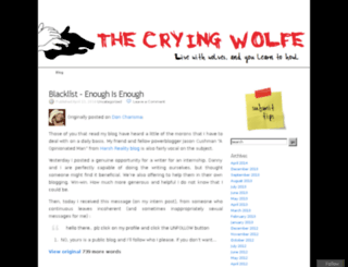 cryingwolfe.wordpress.com screenshot