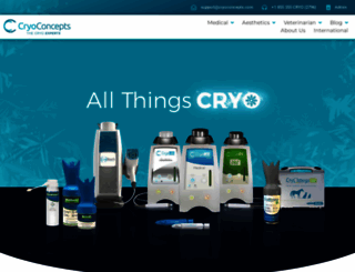 cryoconcepts.com screenshot