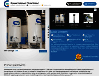 cryogasequipment.com screenshot