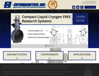 cryomagnetics.com screenshot