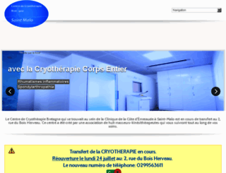 cryotherapie-bretagne.com screenshot