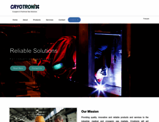 cryotronix.com screenshot
