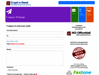 cryptnsend.com screenshot