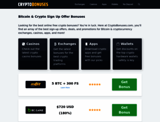 cryptobonuses.com screenshot