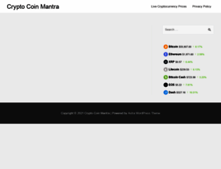 cryptocoinmantra.com screenshot