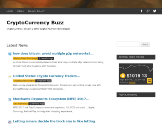 cryptocurrencybuzz.com screenshot