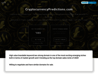 cryptocurrencypredictions.com screenshot