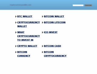 cryptocurrencywallet.com screenshot
