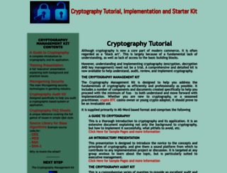 cryptography-tutorial.com screenshot