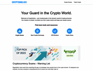 cryptoholics.com screenshot