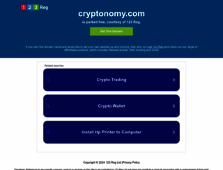 cryptonomy.com screenshot