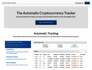 cryptoportfoliotracker.com screenshot