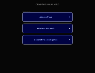 cryptosignal.org screenshot