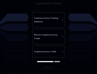 cryptosignals.software screenshot