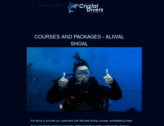 crystal-divers.co.za screenshot
