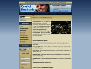 crystal-electronics.com screenshot