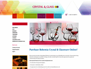 crystalandglass.com.au screenshot