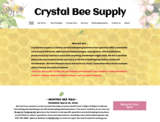 crystalbeesupply.com screenshot