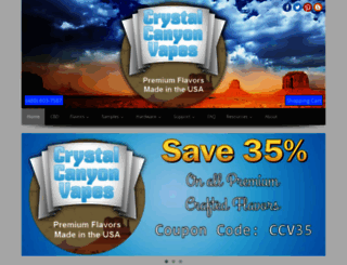 crystalcanyonvapes.com screenshot