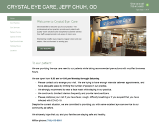 crystalcityeyecare.com screenshot