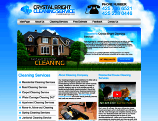 crystalcleanings.com screenshot