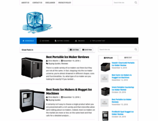 crystalclearice.com screenshot