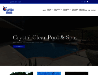 crystalclearpoolspas.com screenshot