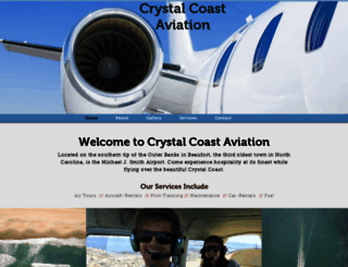 crystalcoastaviation.com screenshot