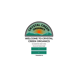 crystalcreekorganics.com screenshot