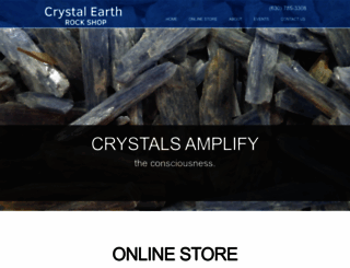 crystalearthrockshop.com screenshot